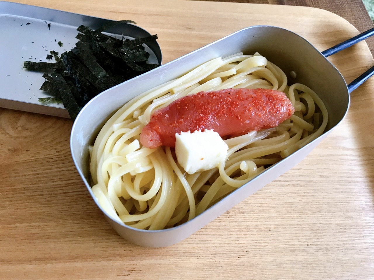 メスティンで明太パスタ 湯切り不要で簡単 美味しく作るコツ Sun And Surf