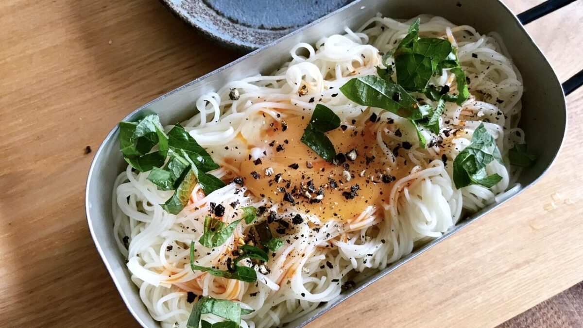 メスティンで無限塩油そうめん!リュウジのバズレシピを再現