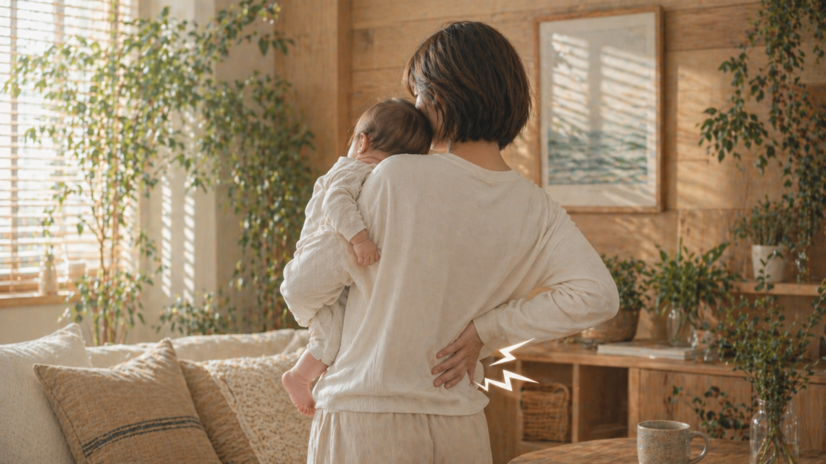 抱っこで腰痛がつらい…原因と対策｜実体験から分かった一番ラクになる方法